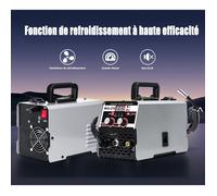 Poste à Souder Multi-Procédés MIG/MAG, TIG - Fianao - Avec Affichage Numérique LED - 220 V - 20-250 A - 29x15x17cm - GRIS