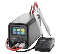 Poste à souder par points portable à supercondensateur 10 kW, écran LCD, stockage d'énergie réglable, trois modes, pédale, batterie, machine de soudage industrielle à monter soi-même