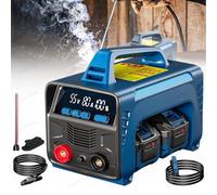 Poste à souder sans fil MMA ARC avec batterie 6,0 Ah, écran LED, démarrage à chaud, onduleur numérique IGBT, soudeur par points portable pour travaux de bricolage en extérieur,6Batteries