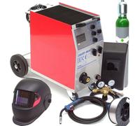 Poste à souder sous protection gazeuse Combi 200 avec 2 kg de fil d'aluminium + bouteille d'aluminium de 10 l Set MIG