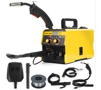 Poste à Soudure MIG 3-en-1 140A sans Gaz - CREMLANK - 220V - 60 Hz - Courant réglable - JAUNE