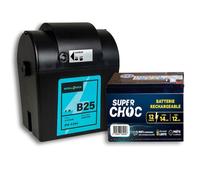 Poste de clôture B25 et batterie 12 V 14 Ah