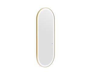 Poste de coiffure - éclairage LED - ultra-plat - ovale - 70 x 4 x 180 cm | physa