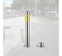 Poste de délimitation de sécurité routière, Barrière de sécurité portative poste stationnement allée borne Garage acier inoxydable(Style 12)