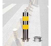 Poste de délimitation de sécurité routière, Barrière de sécurité portative poste stationnement allée borne Garage acier inoxydable(Style 8)