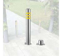 Poste de délimitation de sécurité routière, Barrière de sécurité portative poste stationnement allée borne Garage acier inoxydable(Style 11)
