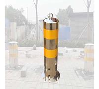 Poste de délimitation de sécurité routière, Barrière de sécurité portative poste stationnement allée borne Garage acier inoxydable(Style 7)