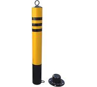 Poste de délimitation de sécurité routière, Poteaux de stationnement sécurité réfléchissants, 2 tailles, bras verrouillage en acier détachable, sans perçage(55cmx7.6cm)