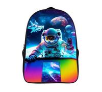 Poste de pilotage Sac A Dos Collège Unique Adolescent Cartable Grande Capacité 2 Compartiment Astronaute Imprimé En 3D Sacs À Dos-16,Unisexe Pour L'école Les Voyages Les Affaires