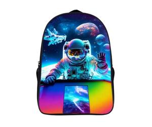 Poste de pilotage Sac A Dos Collège Unique Adolescent Cartable Grande Capacité 2 Compartiment Astronaute Imprimé En 3D Sacs À Dos-16,Unisexe Pour L'école Les Voyages Les Affaires