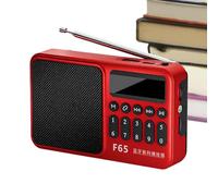 Poste De Radio avec Prise - Casque Caliber Radio Portable FM Vintage sur Piles Ou Secteur | Bouton De Réglage avec Indicateur De Signal pour Bureau, Cuisine, Voiture, Camping, Voyage, Garage, École