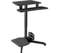 Poste de travail avec hauteur réglable 109 cm Maclean MC-848 noir G