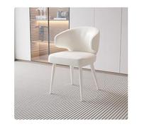 Poste de Travail Moderne Blanc for la Maison et Le Bureau, Chaise rembourrée en Cuir de qualité supérieure, Meubles de négociation Commerciale for Plusieurs Personnes(46cm)