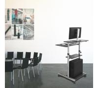 Poste de travail PC assis/debout, hauteur réglable