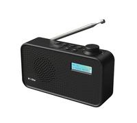 Poste Radio Dab/Dab+/FM Portable Alimentées par Batterie et Secteur Radio Numérique Terrestre Rechargeable avec Chargement USB (Noir)