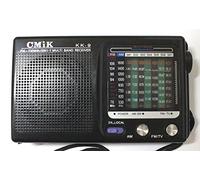 poste radio de poche portable 9 bande FM/AM/TV/MW/SW1-7 13X8X3,5mm pile fournies