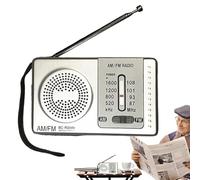 Poste Radio Portable, Radio À Piles, AM/FM Petite Stéréo Rétro, Fonction Antenne Télescopique, Parfaite pour Les Seniors, Les Sports, Les Randonnées, Les Urgences Intérieures/extérieures