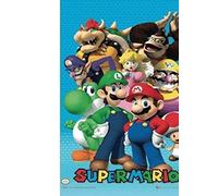 Poster 3D, les stars de Super Mario (29,7cm x 42cm)