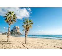 Poster 90 x 60 cm : vue sur la plage de Calpe avec le Peñon de Ifach en arrière-plan, province d'Alicante, Espagne (187222456)
