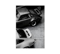 Poster 911, voiture classique, noir et blanc 911 Man Cave Décoration murale Supercar classique
