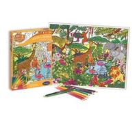 Poster à colorer SentoSphère Art et créations Savane africaine G