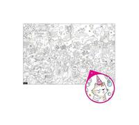 Coloriage Géant Pour Enfants Monde Féerique 80 X120 Cm