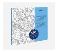 Poster à colorier - océan - 100x70 - OMY