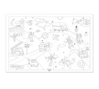 Poster À Colorier Traversée De L'espace Xl