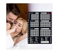 Poster à gratter 104 idées de rendez-vous pour adultes - Idées de rendez-vous amoureux pour couples, 104 défis de position de couple et jeu d'amour amusant - Poster romantique pour couple - Cadeau