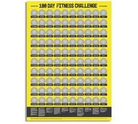 Poster à gratter challenge 100 jours fitness Défi Cadeau sportif Multi G