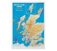 Poster à gratter de l'île écossaise - Cadeau pour randonneurs et marcheurs - 30 (L) x 42 (H) cm