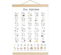 Poster ABC pour Enfants 30x40 cm, Lettres Laute de A à Z, Alphabet ABC, Poster ABC Enfants Apprendre à Écrire, pour une Apprentissage Facile, Convient pour la Maternelle, l'école Primaire30x40 cm