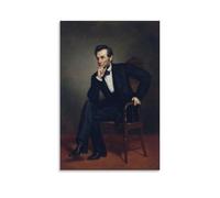 Poster Abraham Lincoln George Peter Alexander Healy - Impression artistique murale - Peinture murale - Décoration familiale - 30 x 45 cm