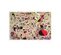 Poster abstrait sur toile représentant Joan Miró, chef-d'œuvre de la poétesse, peinture sur toile, affiche pour décoration de chambre (20 x 30 cm)