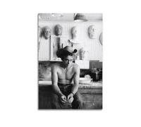 Poster acteur James Dean - Art mural - Impression sur toile - Décoration d'intérieur - 40 x 60 cm