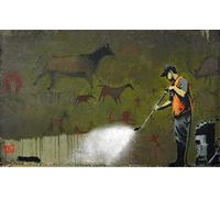 Poster Affiche Banksy Whitewashing Lascaux Peinture Rupestre Grotte