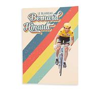 Poster Affiche Bernard Hinault Champion Vélo Retro Francais Cyclisme Route Tour