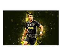 Poster Affiche Cristiano Ronaldo CR7 Football Star Artwork Turin 31cm x 50cm