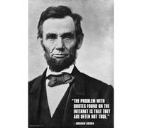 Poster affiche enroulé Lincoln Internet Quote Poster 91.5 x 61cm G