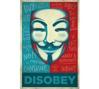 Poster affiche enroulé V For Vendetta Poster Maske Disobey 91.5 x 61cm G