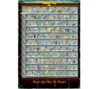 Poster affiche Fallout 4 Vault Life Boy Perks Classic Movie Original Film