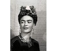 Poster affiche Frida Kahlo B&W Wall Art