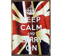 Poster Affiche KEEP CALM AND CARRY ON Propaganda Rétro Vintage