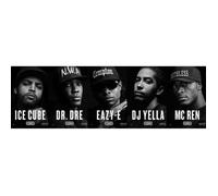 Poster Affiche NWA Straight Outta Compton Film Dr Dre Ice Cube Eazy E 31cm x 97cm