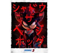 Poster affiche Sonic The Hedgehog 3 Shadow Limitée Cinemark Classic Movie Original Film