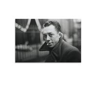 Poster Albert Camus du roman français - Impression sur toile - 40 x 60 cm