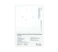 Poster Album de musique Une brève enquête sur les relations en ligne Liste de suivi du groupe de rock The Art 1975 Cadeau pour les fans Décoration de chambre Poster sur toile Décoration murale