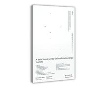 Poster Album de musique Une brève enquête sur les relations en ligne Liste de suivi du groupe de rock The Art 1975 Cadeau pour les fans Décoration de chambre Poster sur toile Décoration murale