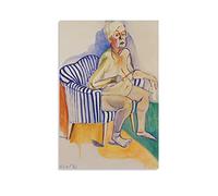 Poster Alice Neel - Peinture sur toile - Décoration murale - Cadeau d'intérieur moderne - Cadre non encadré - 20 x 30 cm