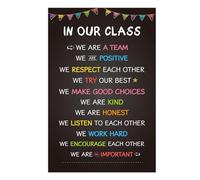 poster All Grade Levels Classroom Rules Poster Back to School Decor Teacher Must Haves Wall Art for Classroom(Unframed,12x18inch(30x45cm))